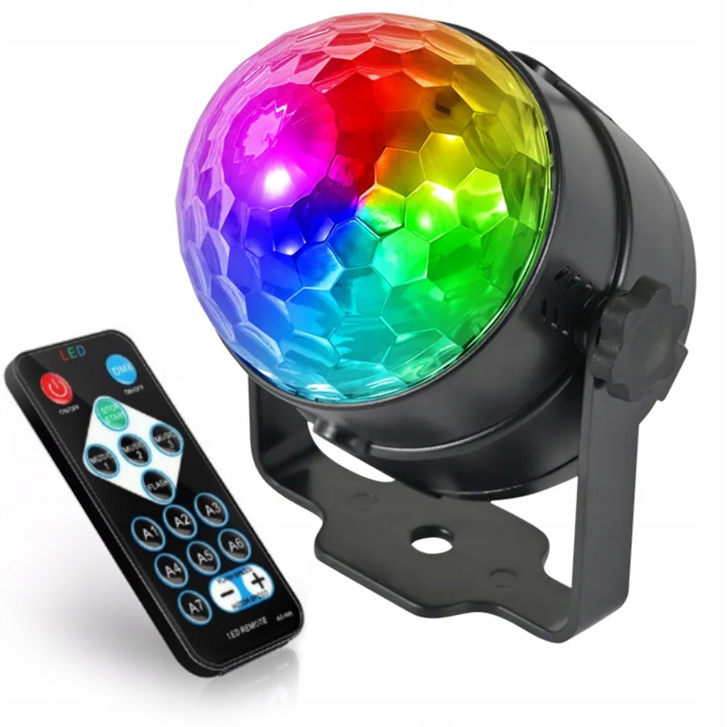 

Dj Disco Kula Światło Rgb Sceniczne Reflektor Led