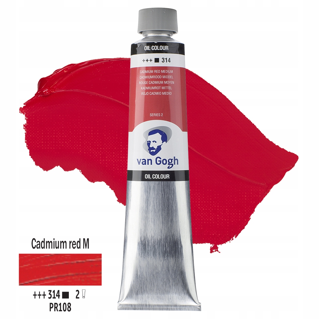 Barva Talens Van Gogh 200 ML 314 Cadmium Red Medium