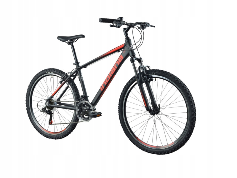 Rower górski Mtb Indiana X-Pulser 1.6 M19 26 cali męski Czarno-czerwony