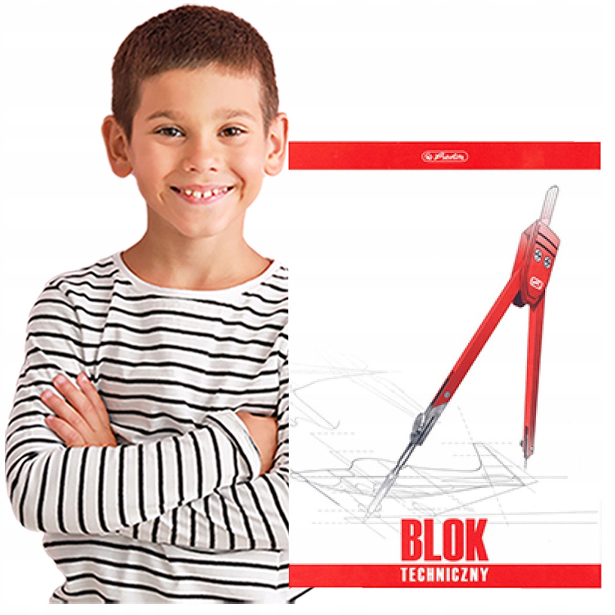 Herlitz Biały Blok Techniczny 10 kartek A3