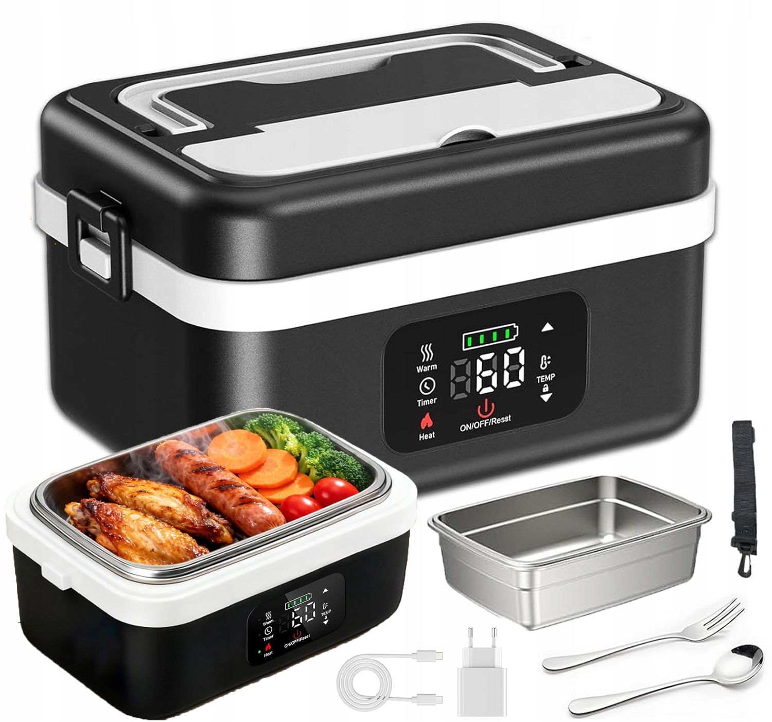 Elektrický Obědový Box Ohřívač Oběd 5V/9V/12V 1000 ML Termotaška