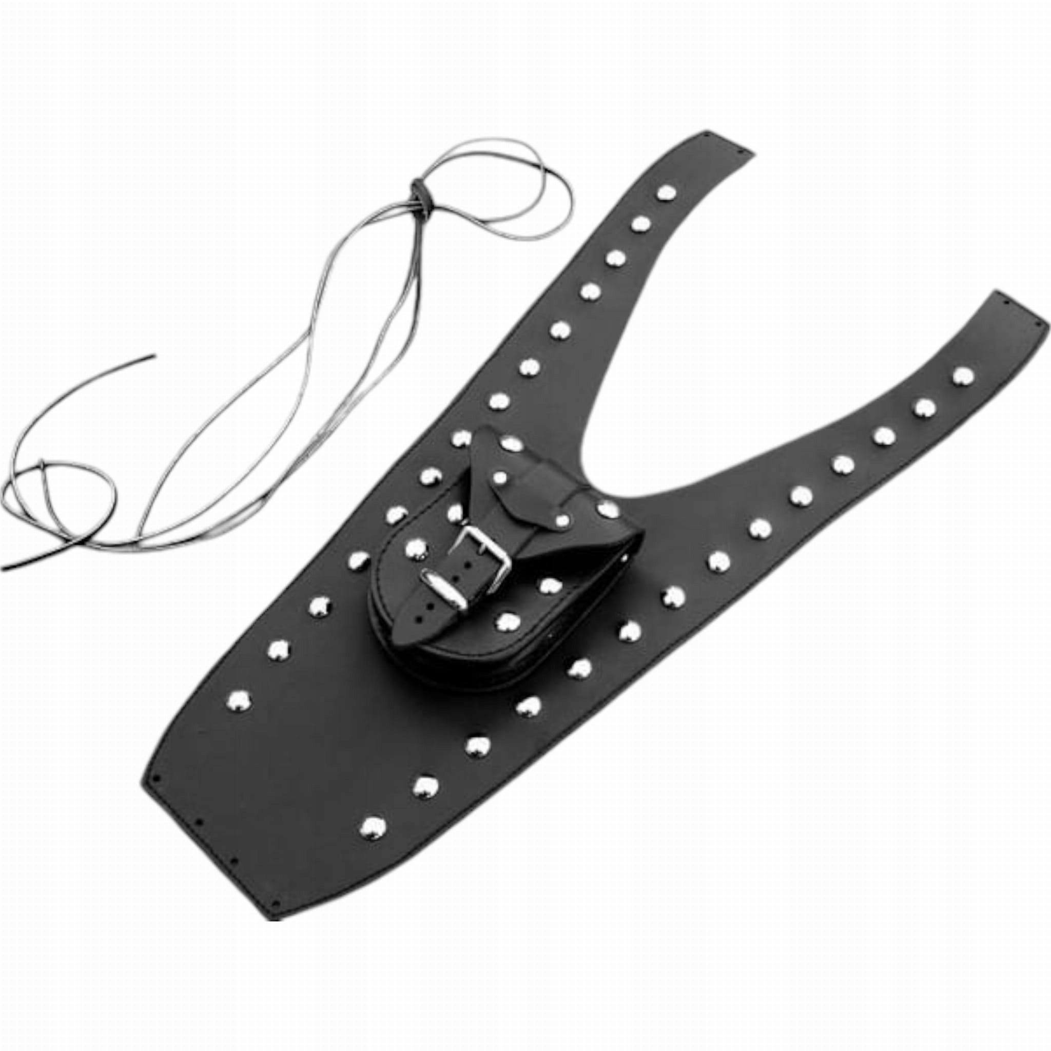 Pás na nádrž ProSpeed Kožená kravata Honda Shadow VT750 C2 s cvočkami