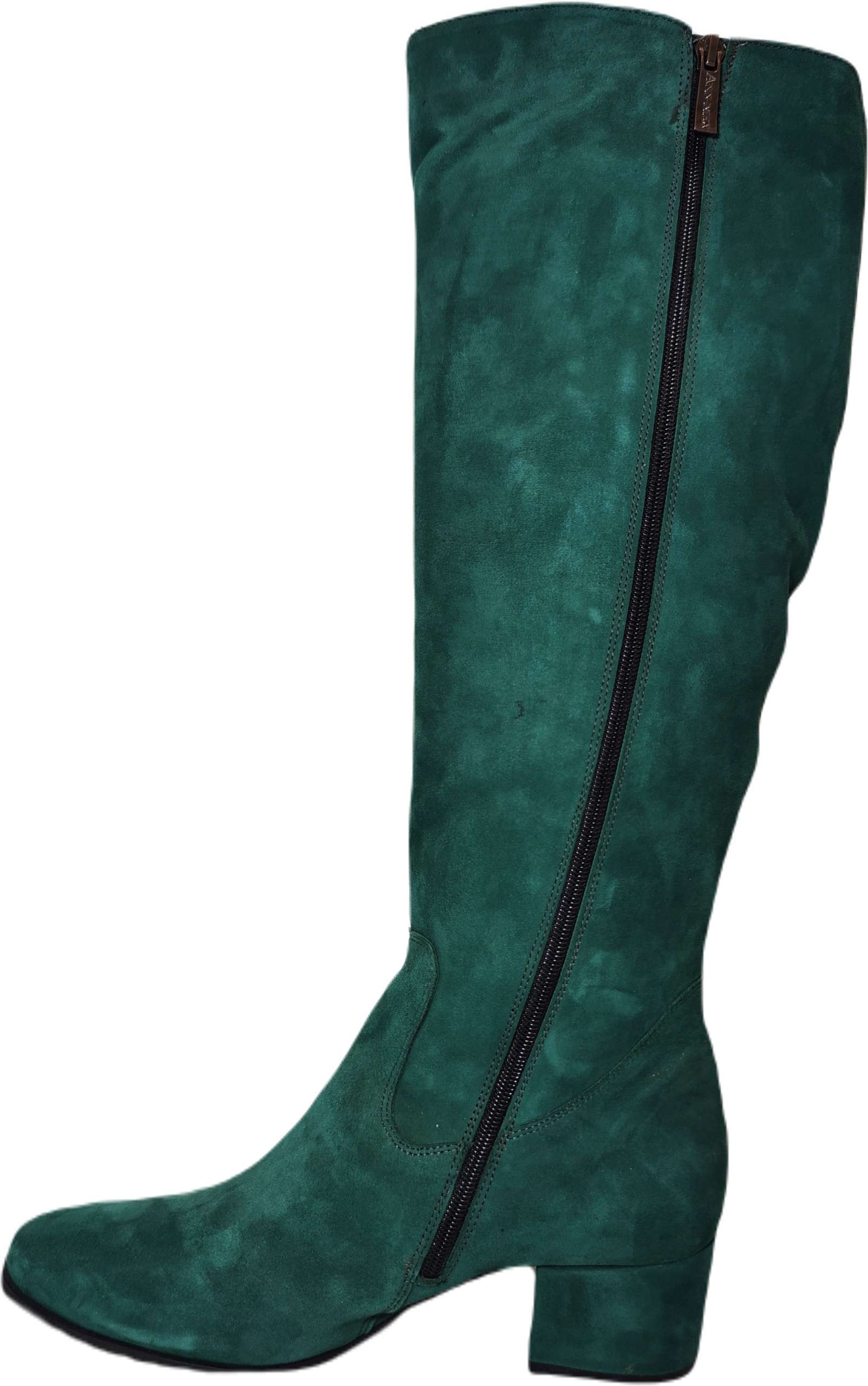 długie kozaki zamsz ANN-MEX 9343 ZIELONY R37 Marka inna