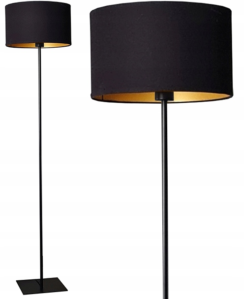 Led Stojací Lampa E27 Stínidlo FI30 Obývací Pokoj Ložnice Pokoj Zlatá