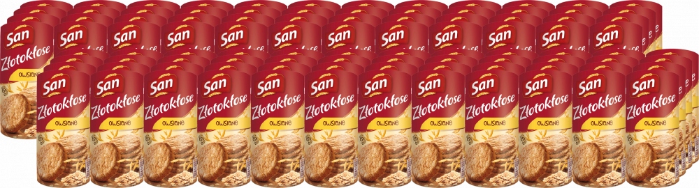 San Złotokłose owsiane ciastka kruche 188 g ciasteczka do kawy x96