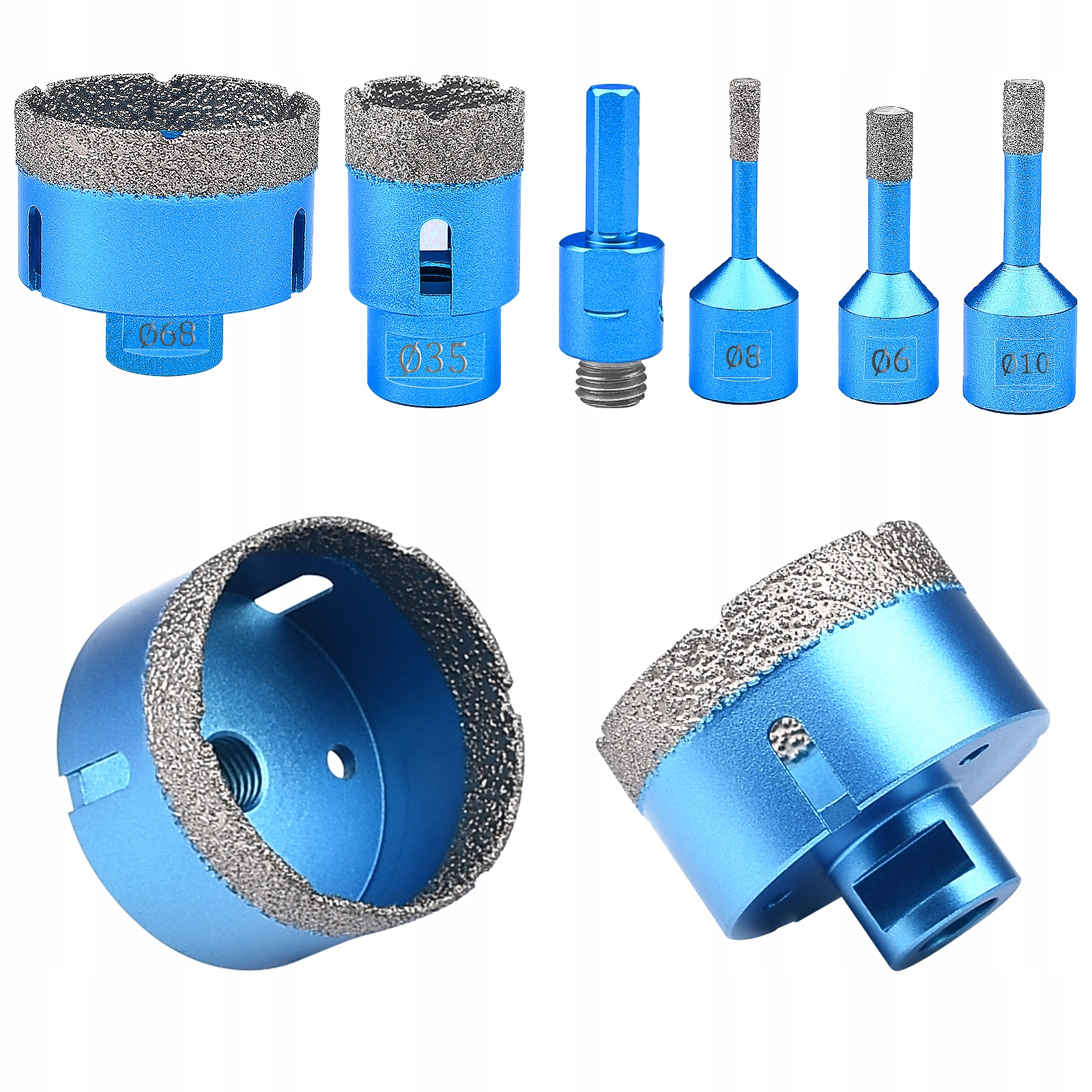 

Juemel 6PCS Wiertło Diamentowe Do Szlifierki M14