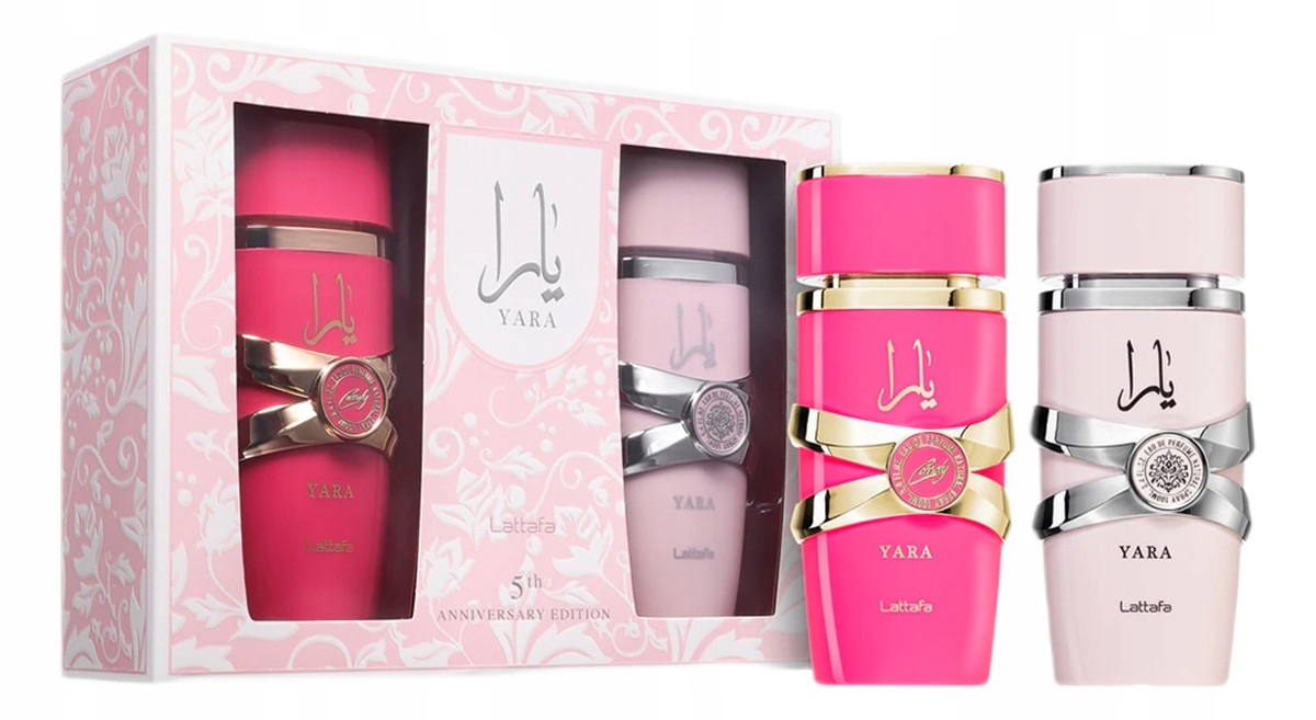 Lattafa 5th Anniversary Edition Zestaw Yara woda perfumowana spray