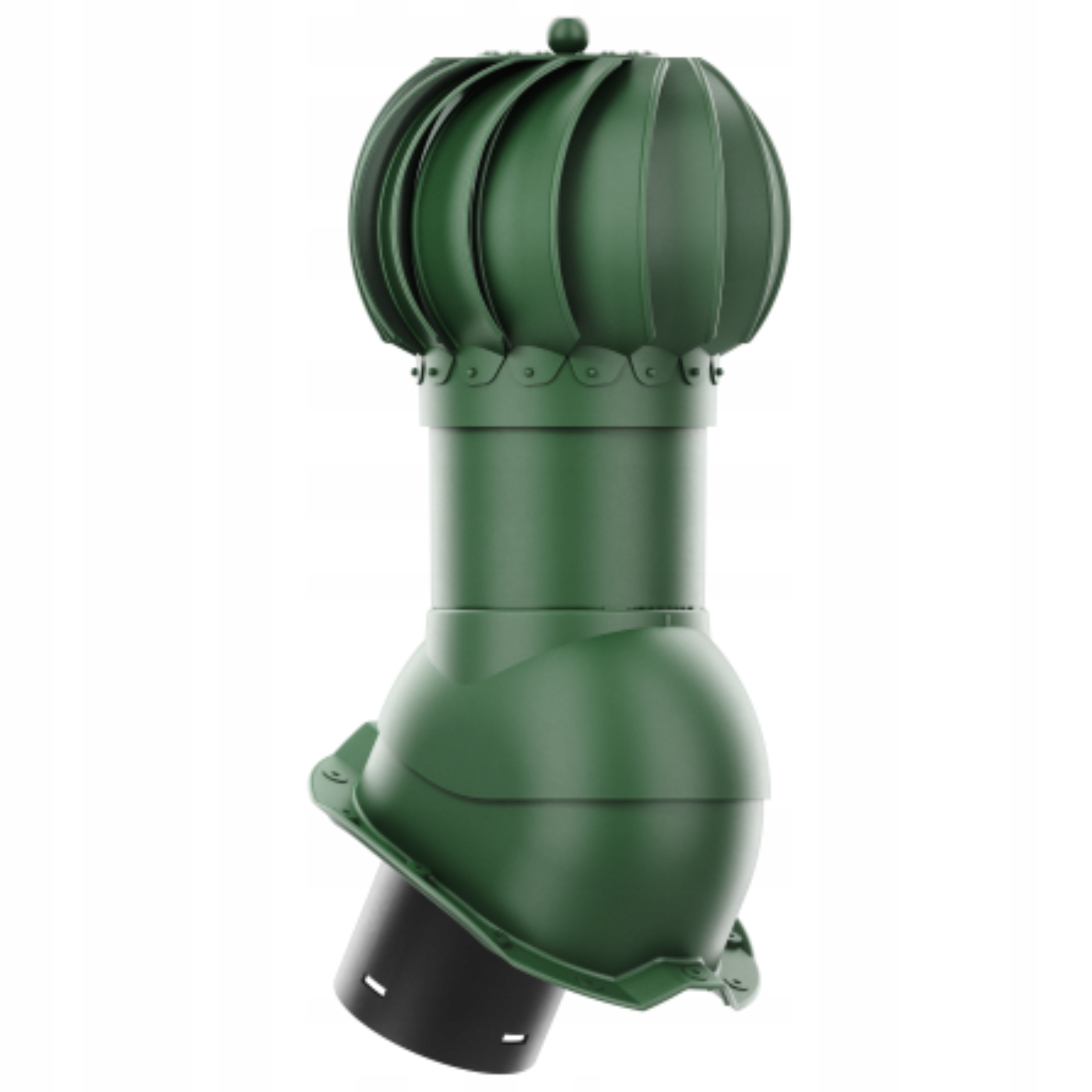 Větrací komín Otočný kulový fi150 Trapez T18 Zelený 6020