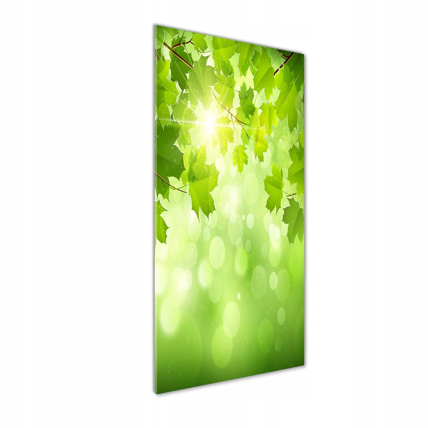 

Foto obraz zdjęcie na szkle Zielone liście 50x125