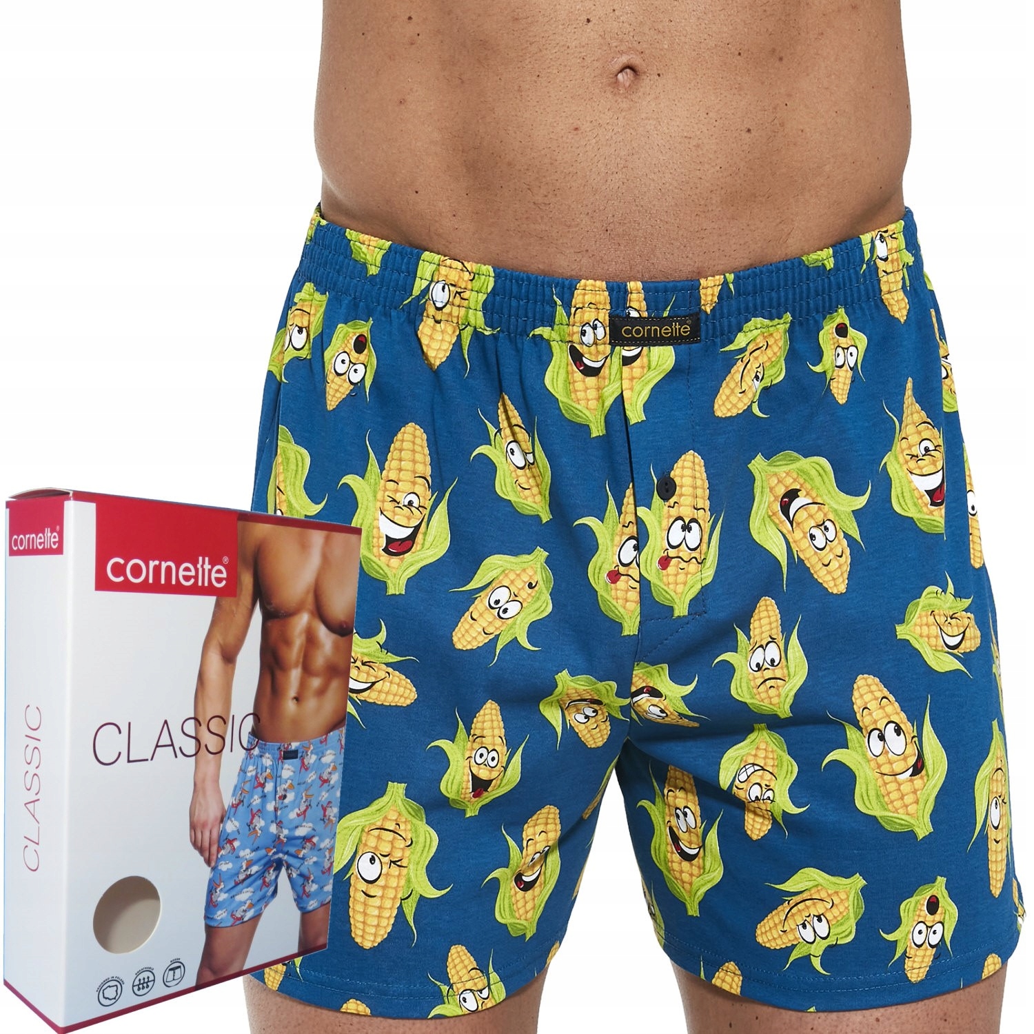 

Cornette bokserki Classic luźne 001/133 kukurydza
