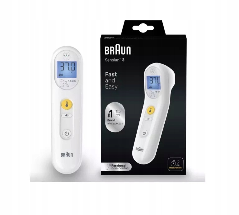 Braun Sensian 3 BNT050EE Termometr Bezdotykowy Do Czoła