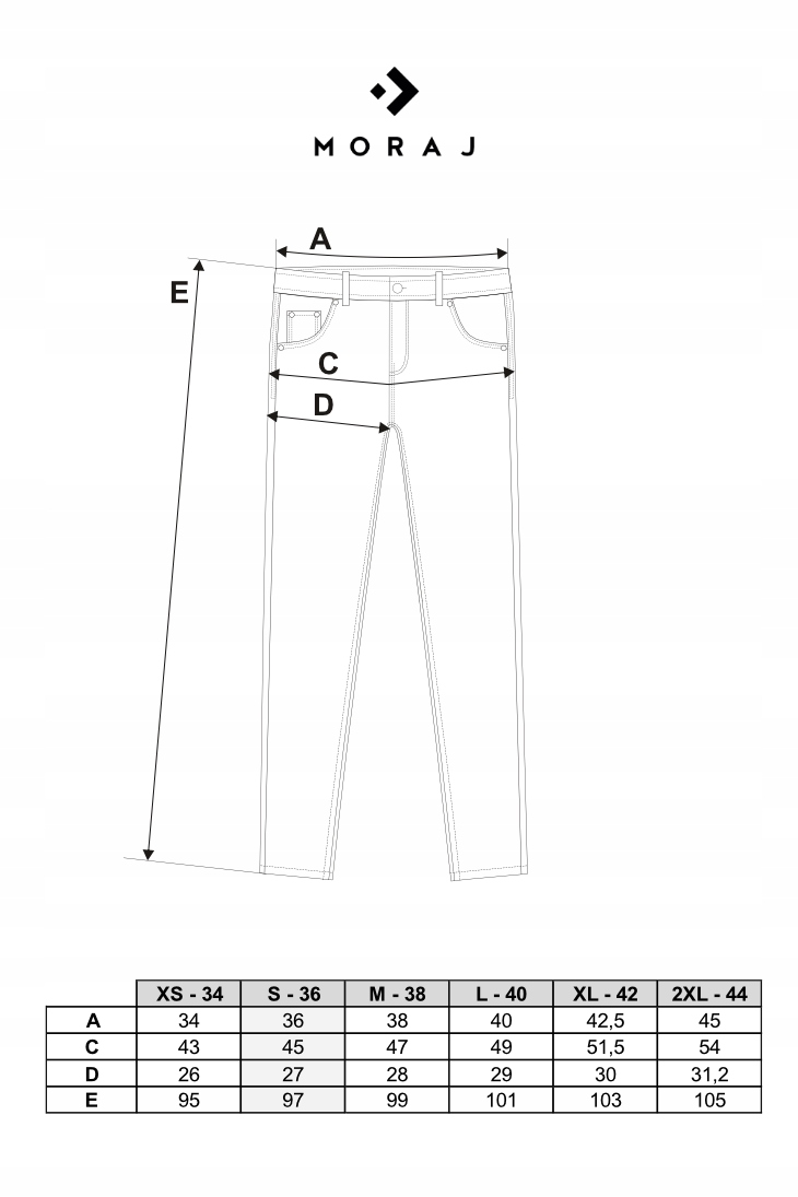 SPODNIE JEANSOWE DAMSKIE JEANSY Z PROSTYMI NOGAWKAMI MORAJ PLUS SIZE XXL Marka Moraj