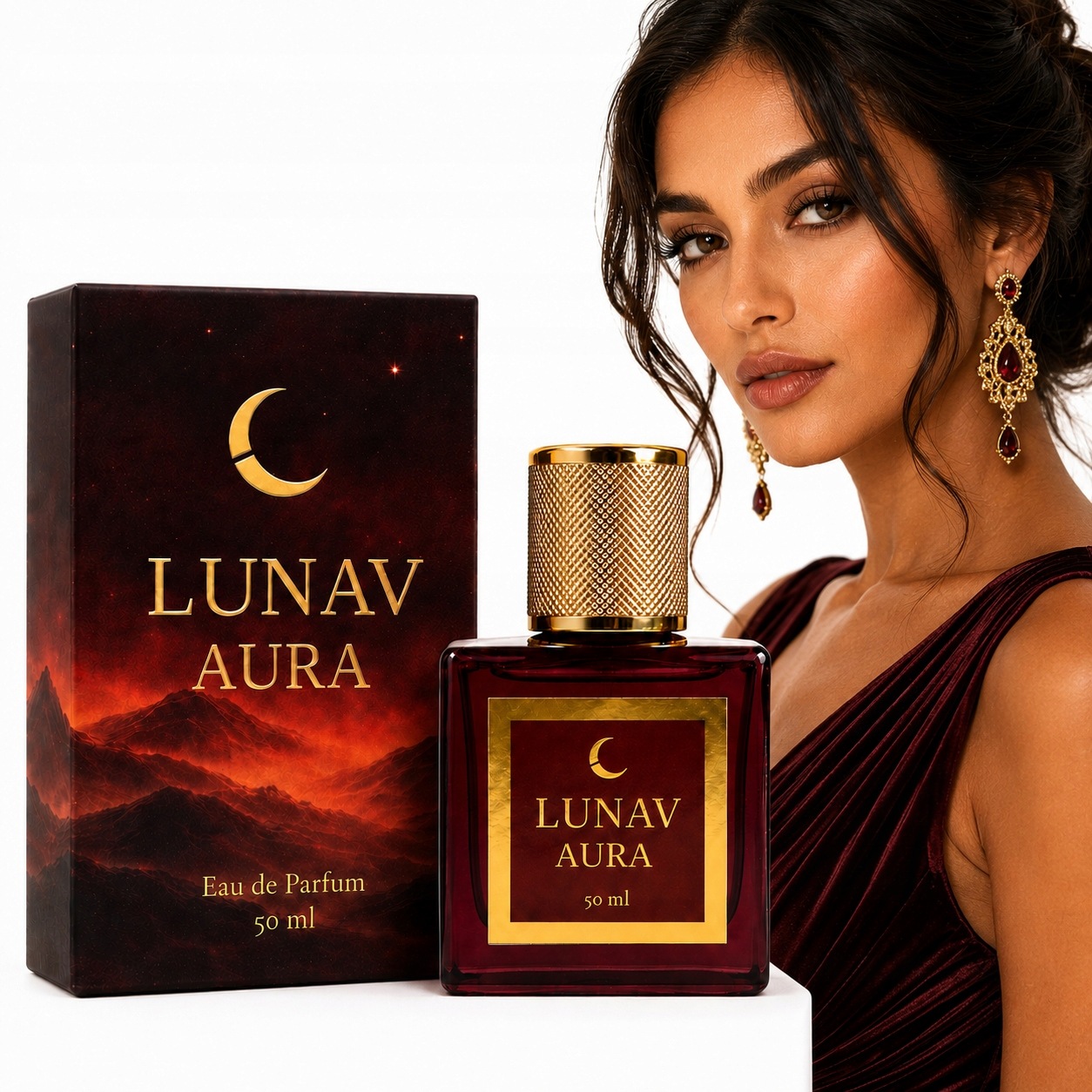 Perfumy damskie arabskie Lunav Aura Trwałe Orientalne Wyraziste Edp 50ml