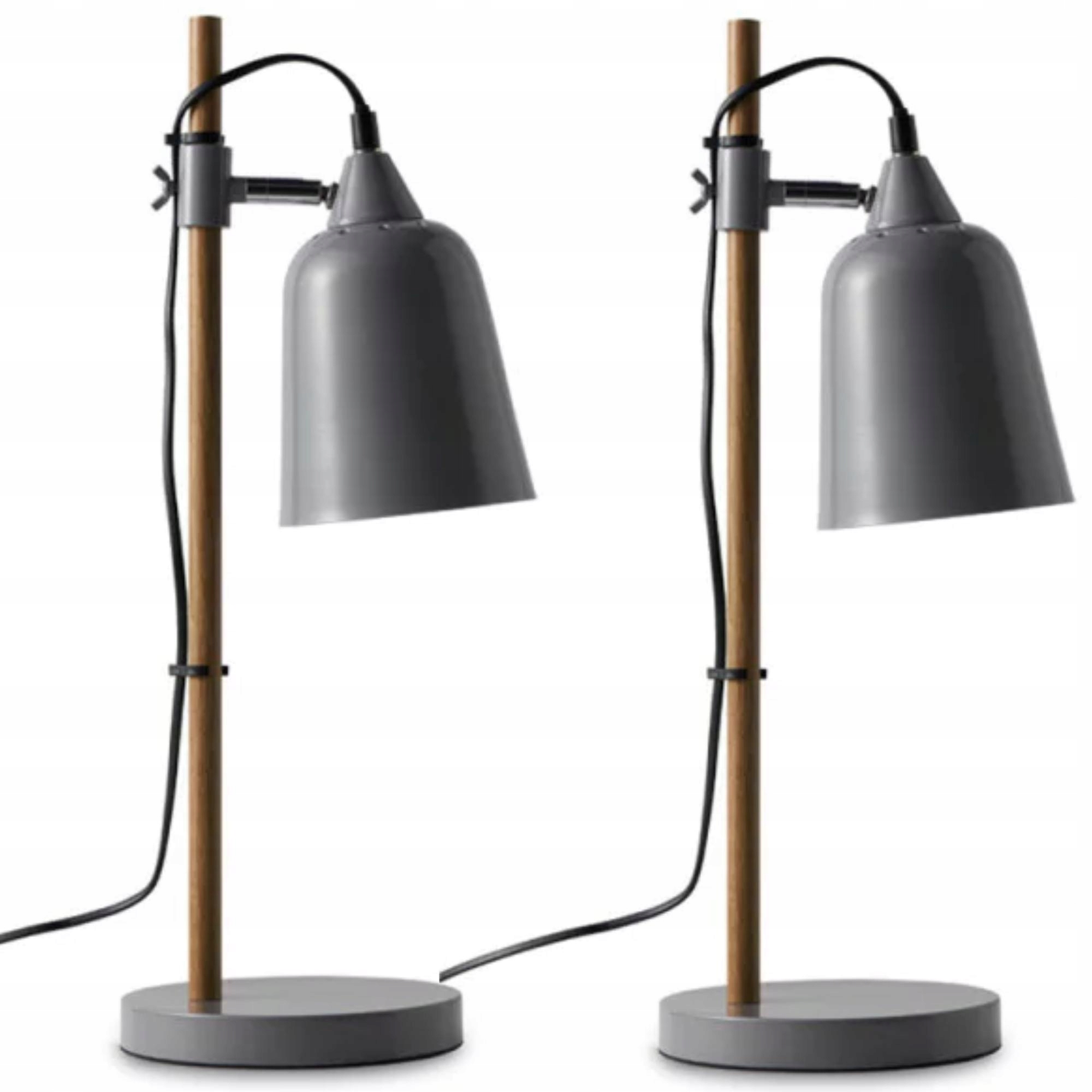 2x Lampa Stolní Lampička Noční Skandinávská Hali Konsimo