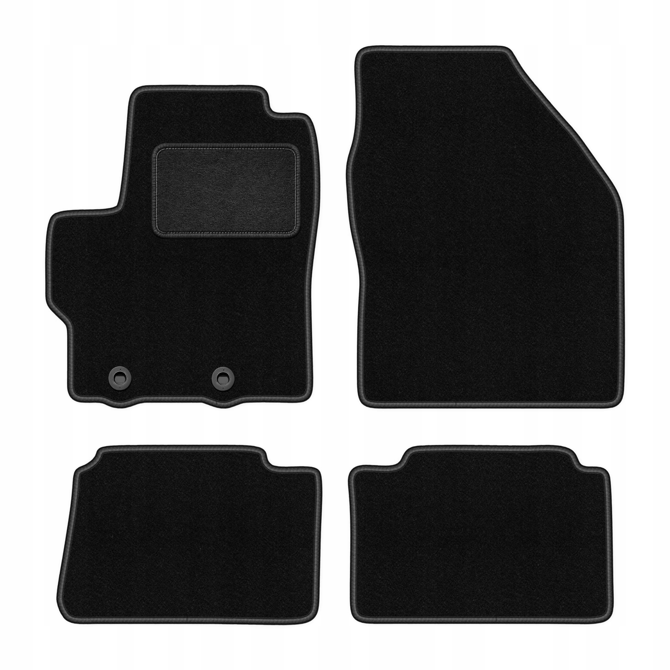 Dywaniki welurowe do Toyota Yaris IV 2020- komplet Lux czarne 4 szt.