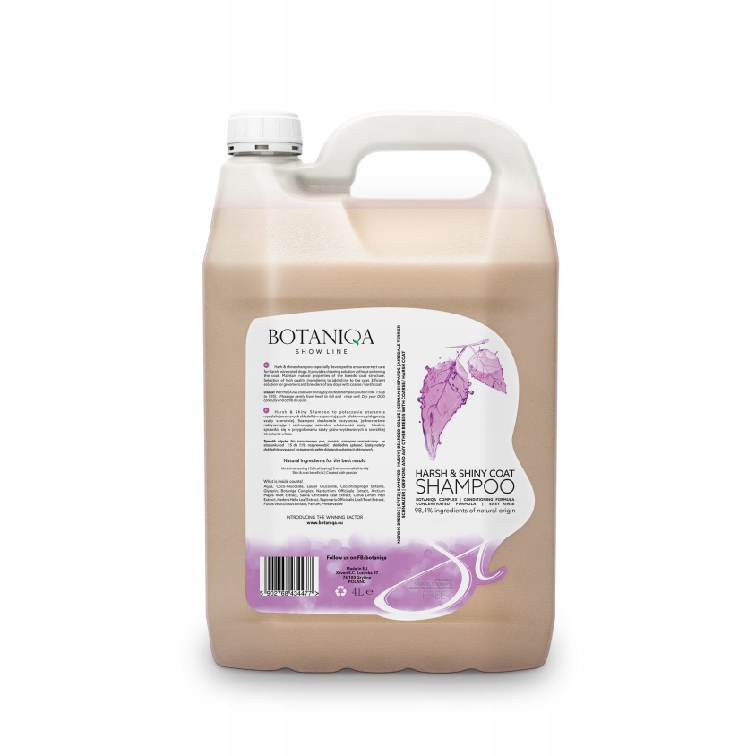 Botaniqa Harsh Shiny Coat šampon pro psy 4L