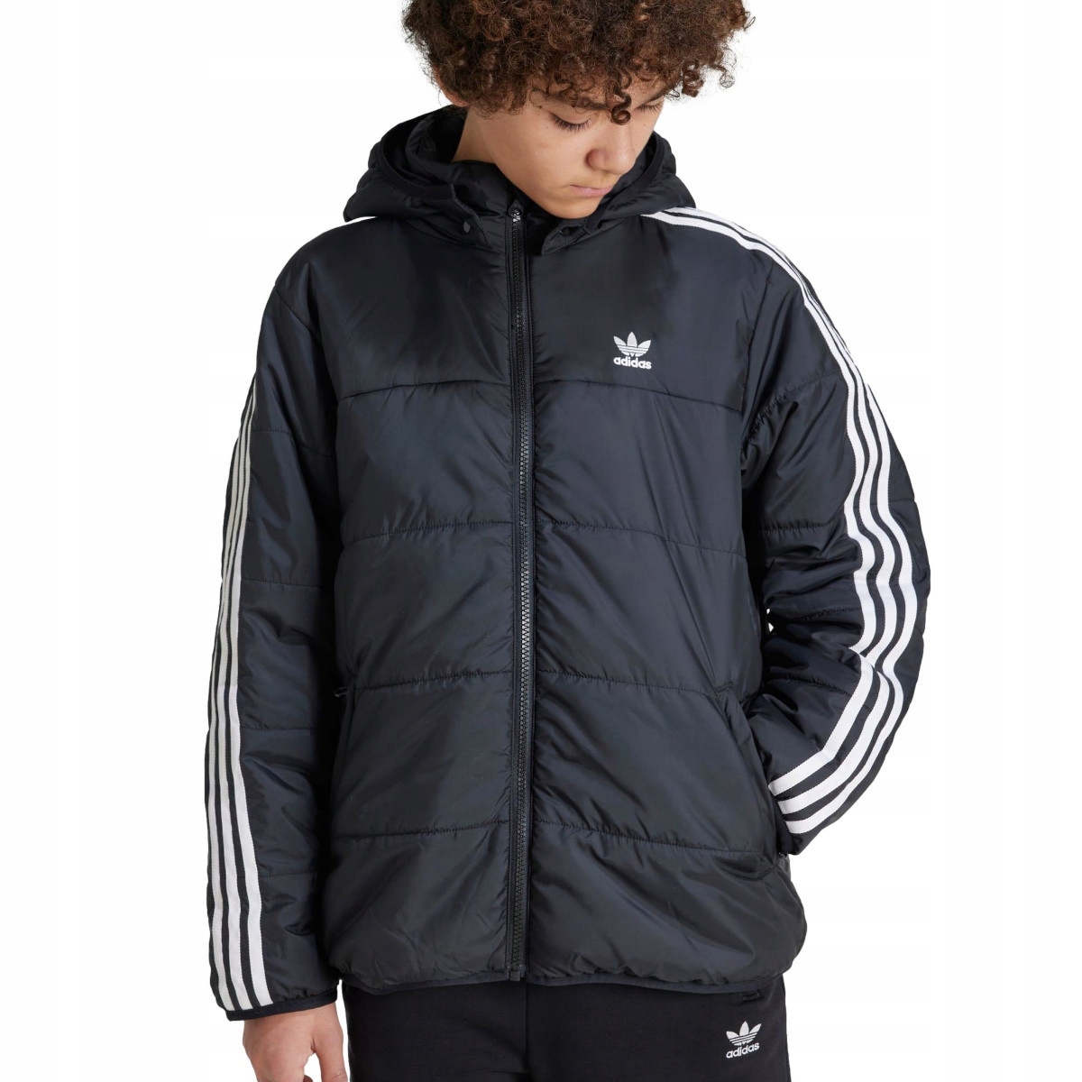 Kurtka Dziecięca adidas IY7497 PADDED JACKET Czarna 164