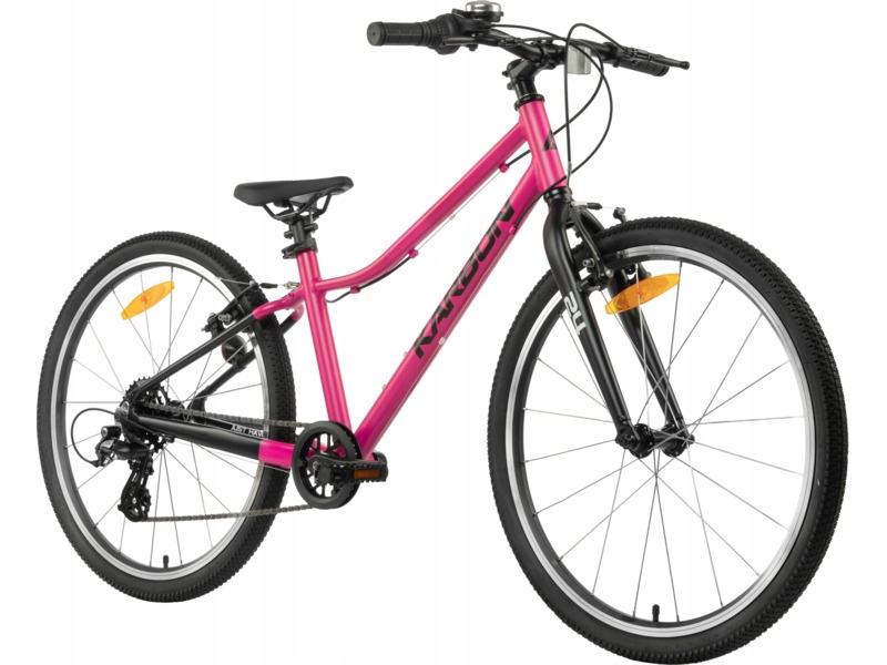 Rower młodzieżowy Karbon Superlight 24 cale dla dziewczynki Różowy