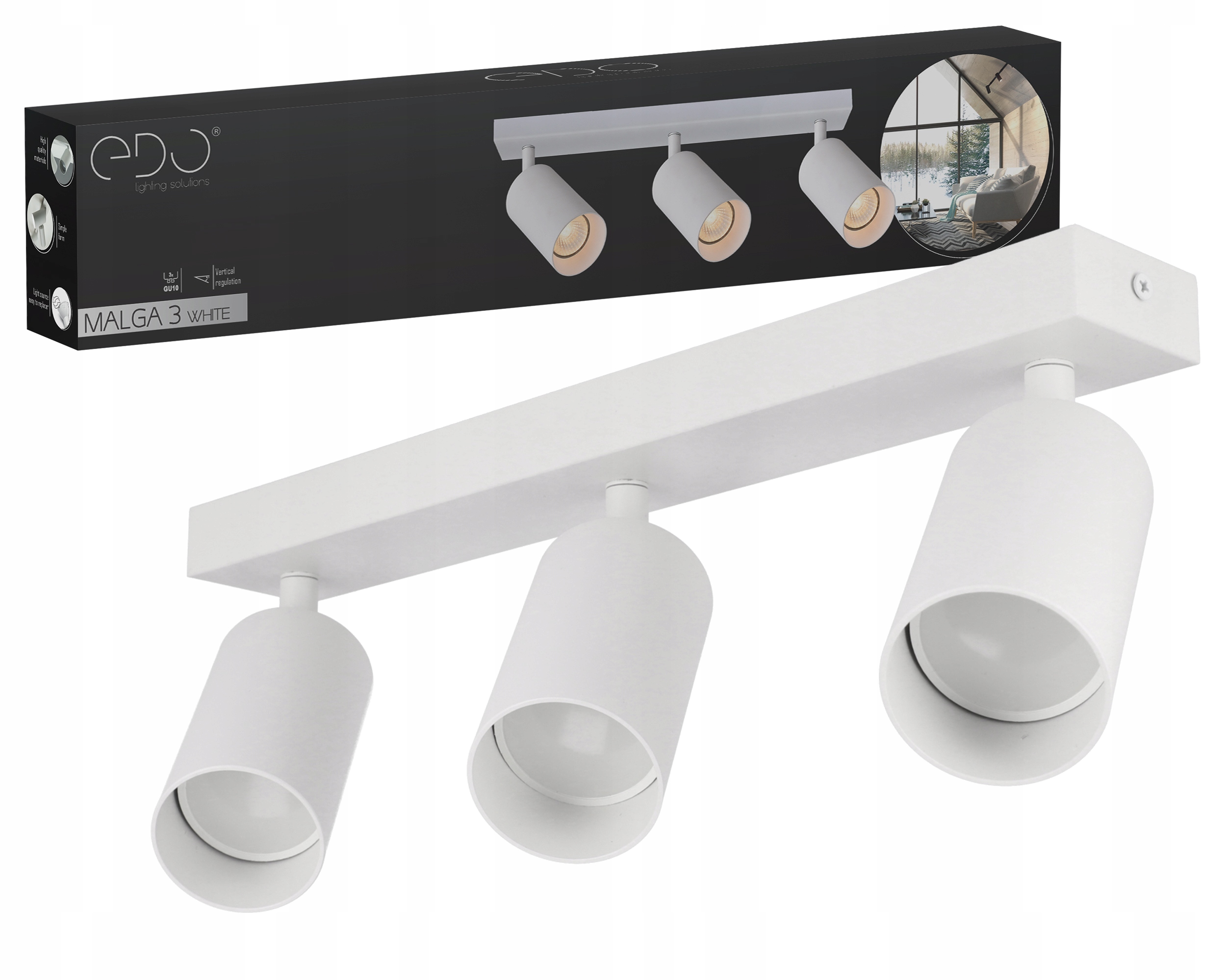 

Lampa Sufitowa Szyna Spot Oprawa Halogenowa GU10