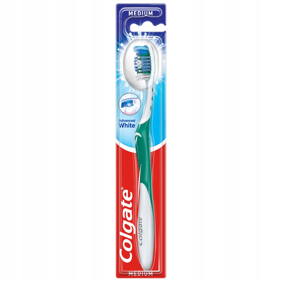 SZCZOTECZKA DO ZĘBÓW ADVANCED WHITE MEDIUM COLGATE