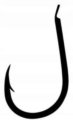 Haczyki Gamakatsu LS-3310 #8 25szt. Czarny Rodzaj z zadziorem