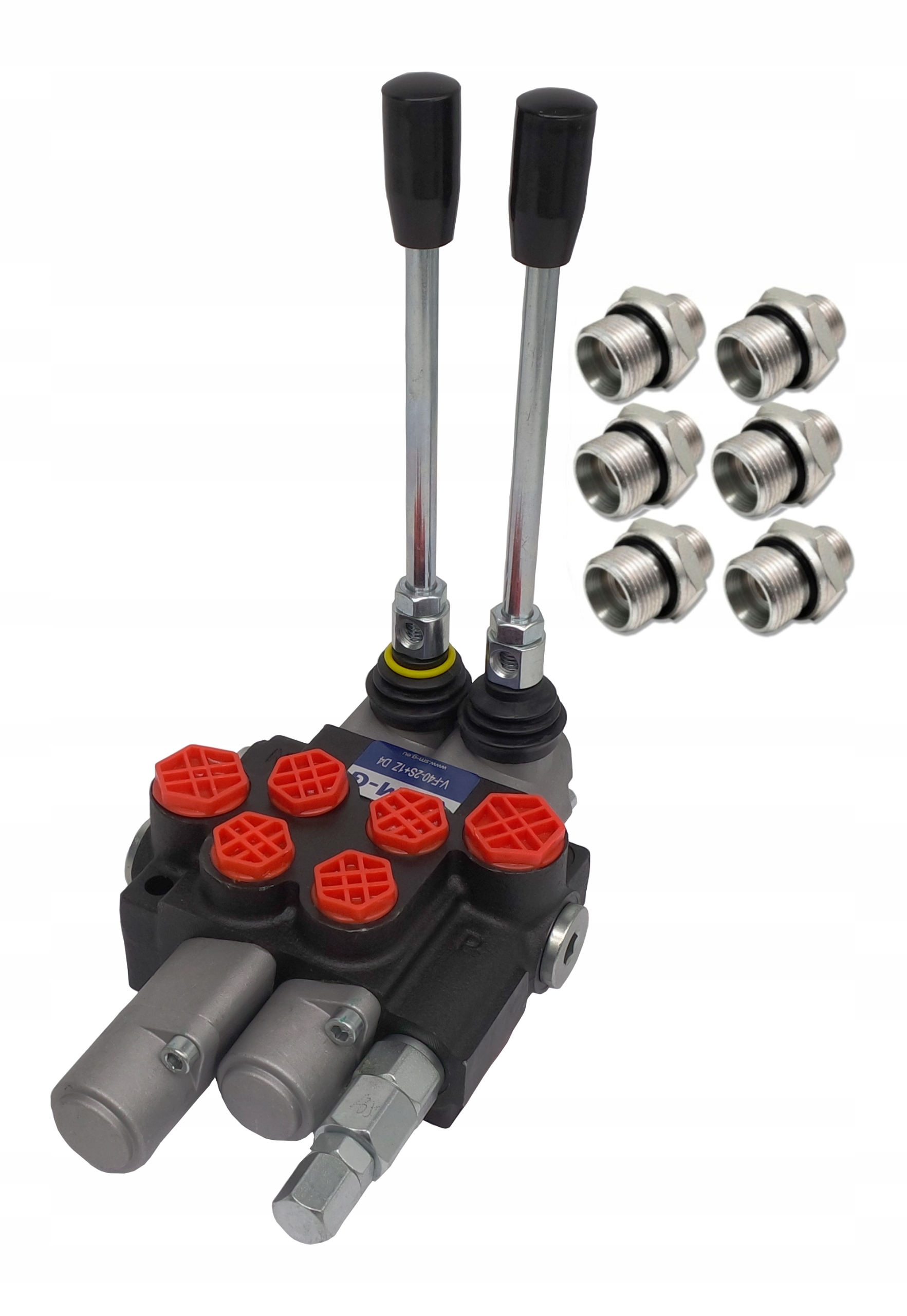 Hydr. Rozdělovač 2SEKCE 40L Západka Přípojky