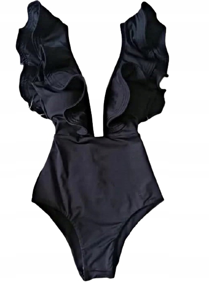 MD černé jednodílné plavky S/36