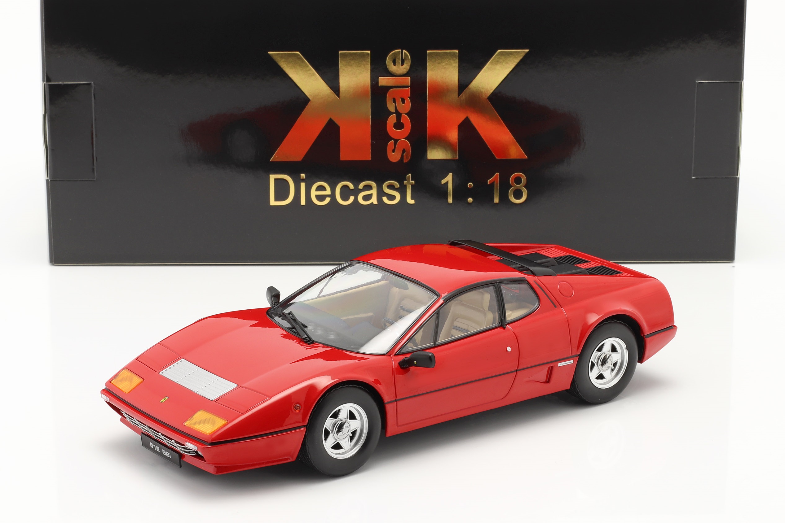 Kk Scale Ferrari 512 Bbi 1981 Rosso 1:18