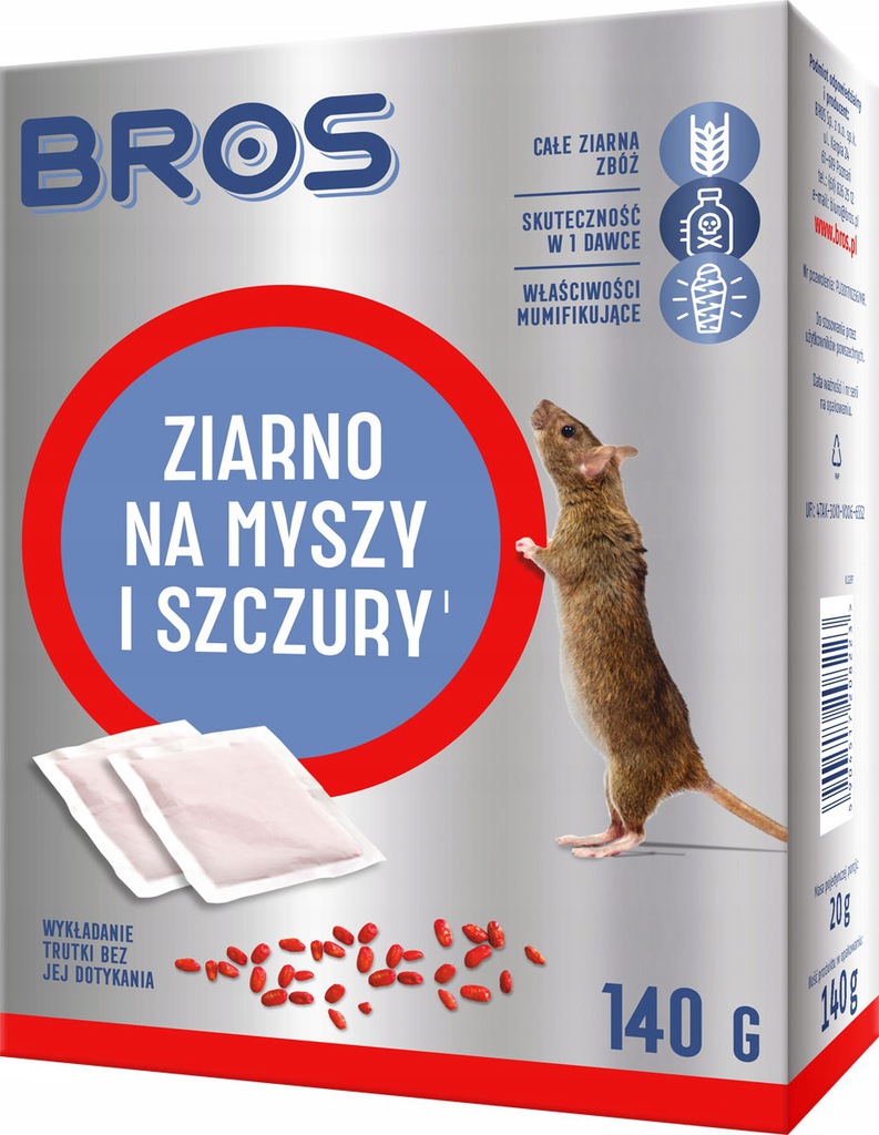 

Bros Ziarno Na Myszy I Szczury 140G 2348