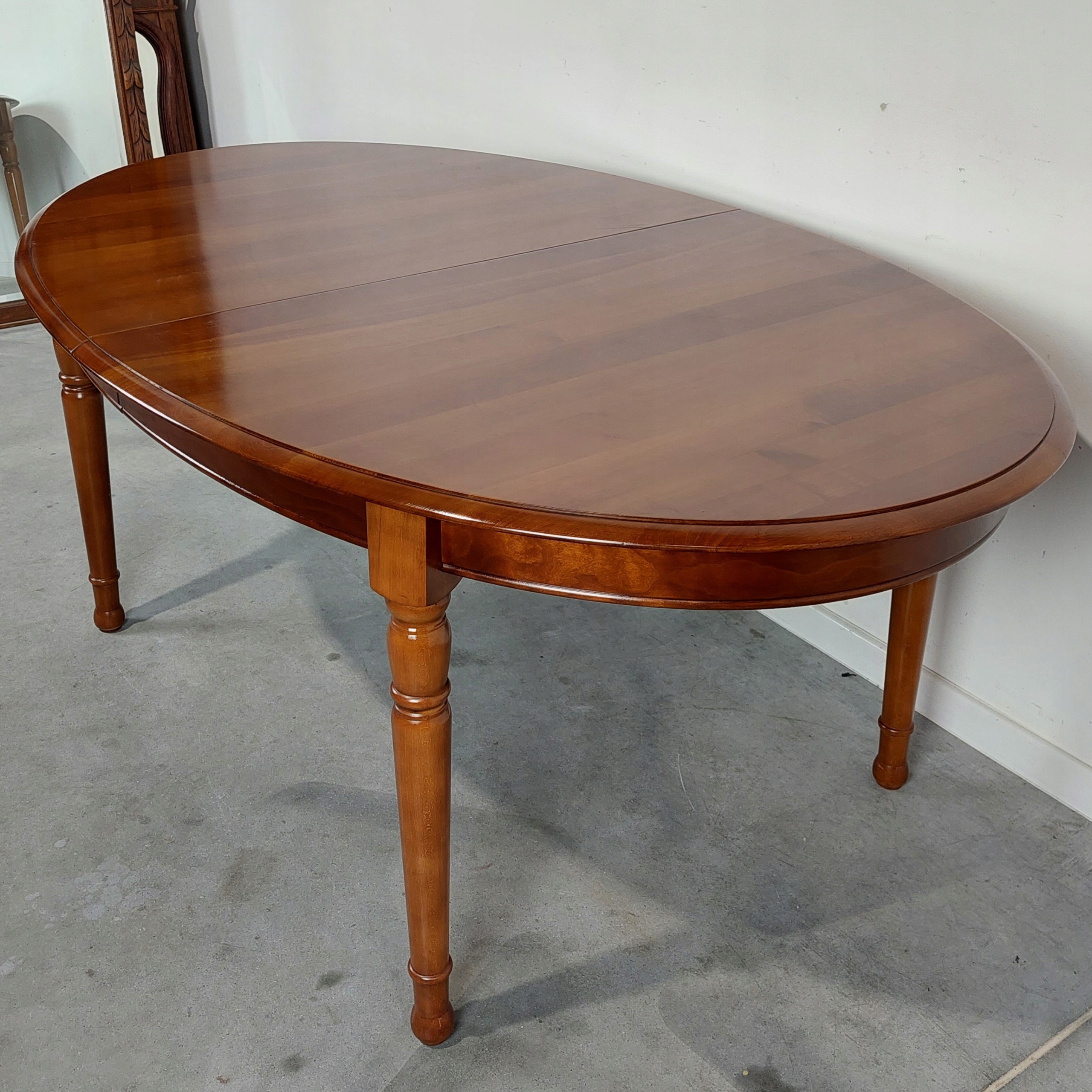 STYLOWY OWALNY STÓŁ ROZKŁADANY ORZECH 180 do 220 cm