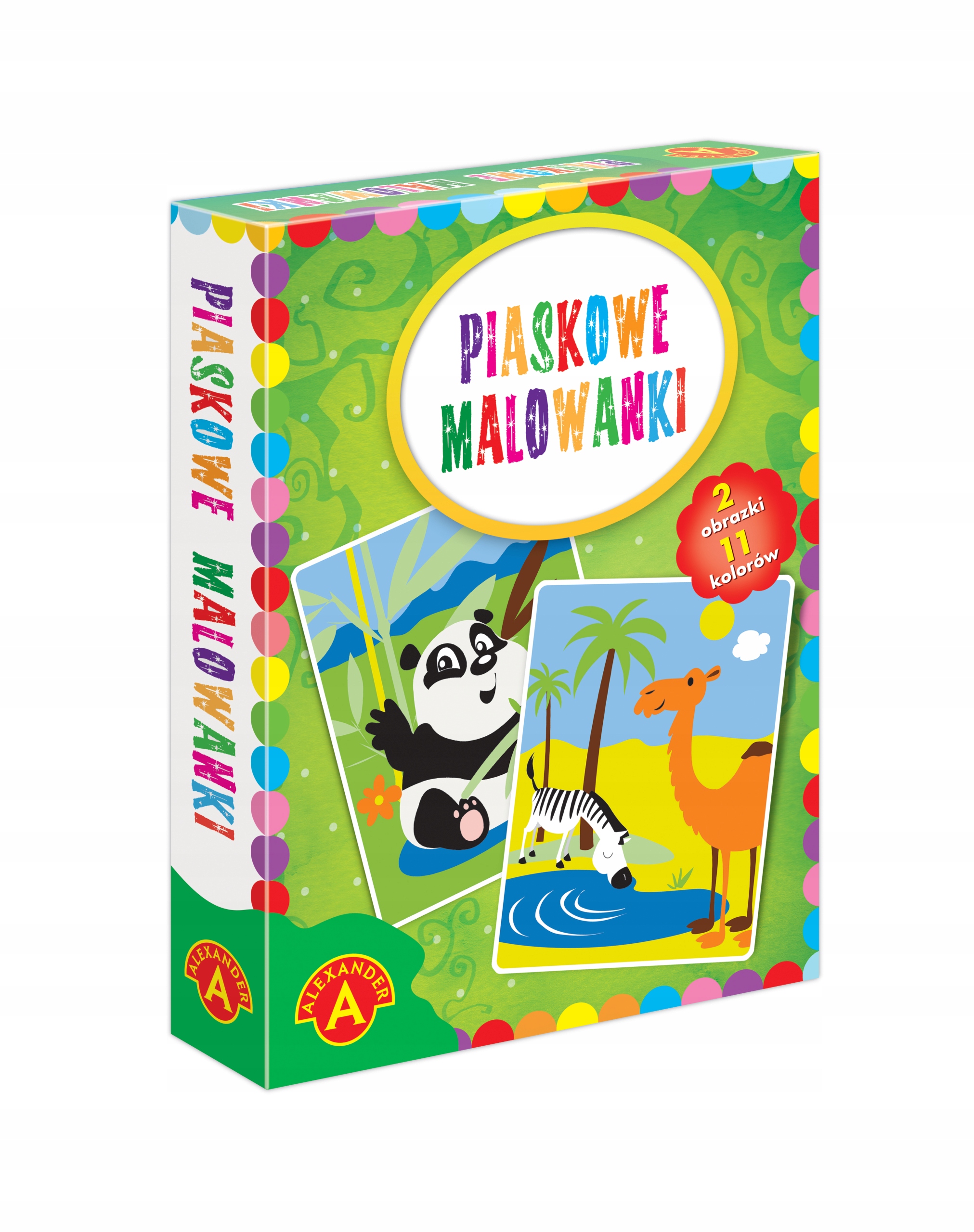 Piaskowe Malowanki Panda i Wielbłąd Zwierzęta 6+ Alexander 2464