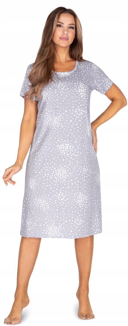 Dłuższa koszula nocna REGINA 1100 Szara L Marka Regina