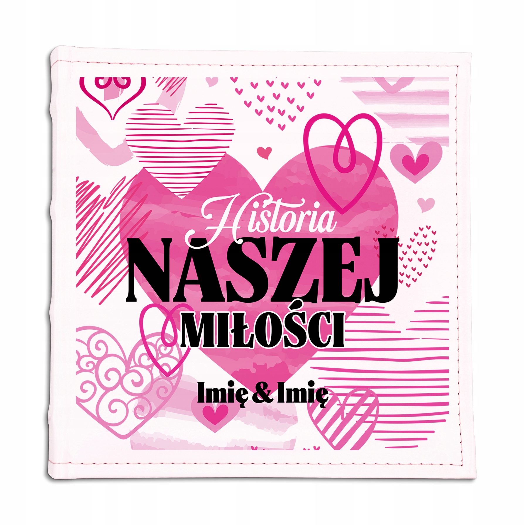 Kožený album Dárek pro pár Příběh naší lásky Jména Perso