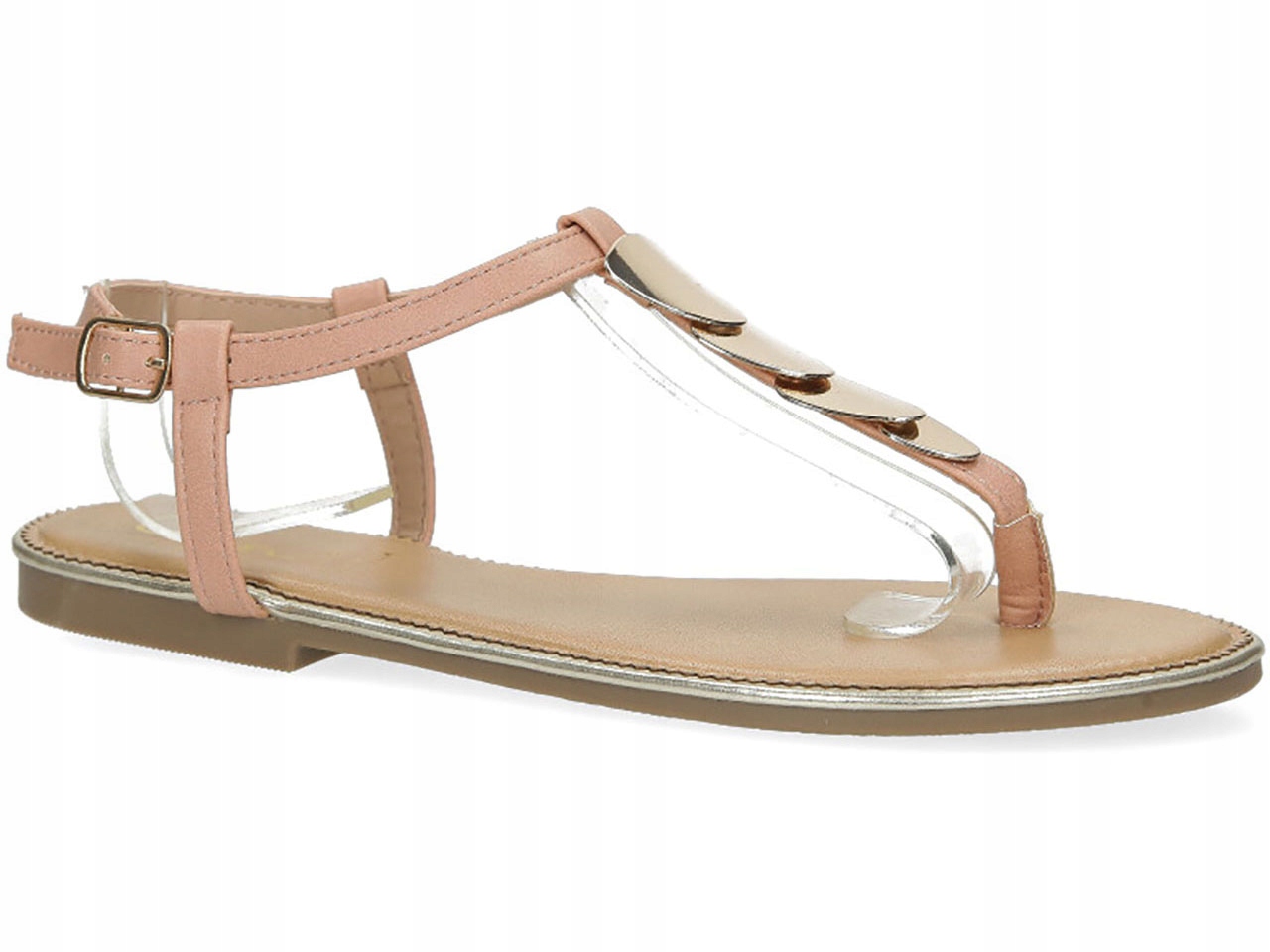 

Płaskie Buty Damskie Sandały Lekkie Japonki r 38