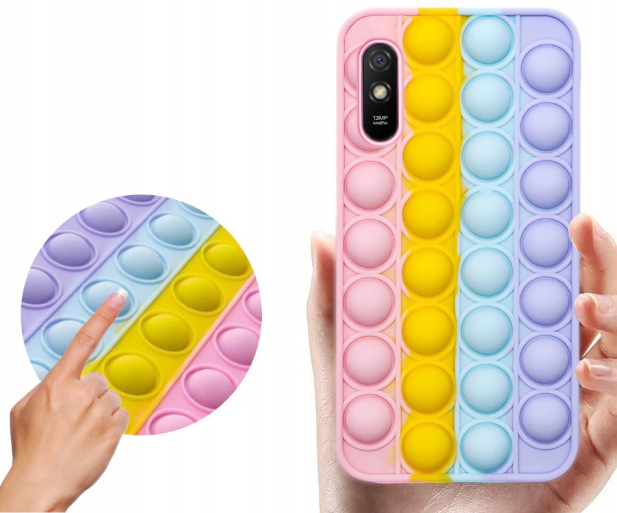 

Etui Push Bubble Pop It Do Redmi 9A 9AT 2x Szkło
