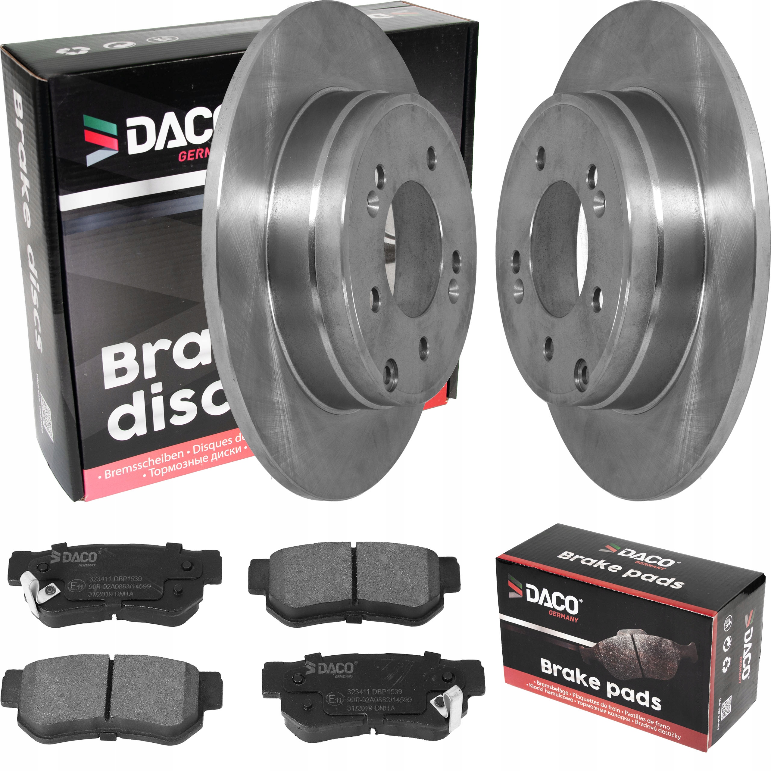 601317 - ДИСКИ И КОЛОДКИ DACO HYUNDAI SONATA V 05-СЗАДИ