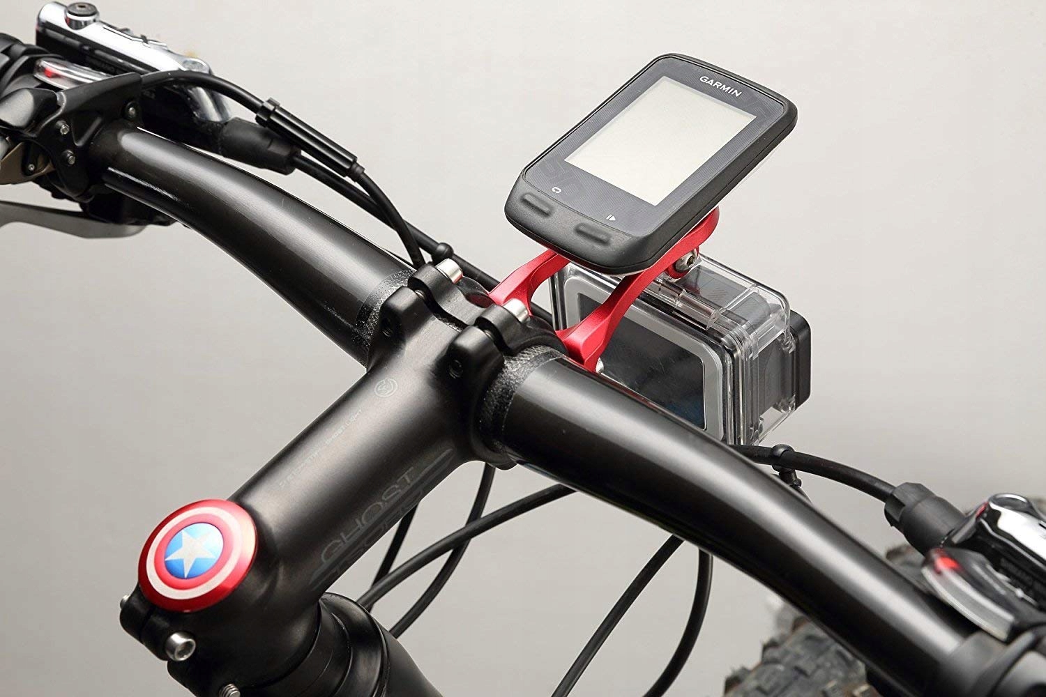 Uchwyt Rowerowy Licznika Garmin Edge GoPro Przedni Na Kierownicę PANMOUT — miniatura 2