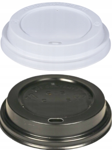 UNIWERSALNE SZCZELNE POKRYWKI WIECZKA DEKLE DO KUBKÓW PAPIEROWYCH 250ml80mm