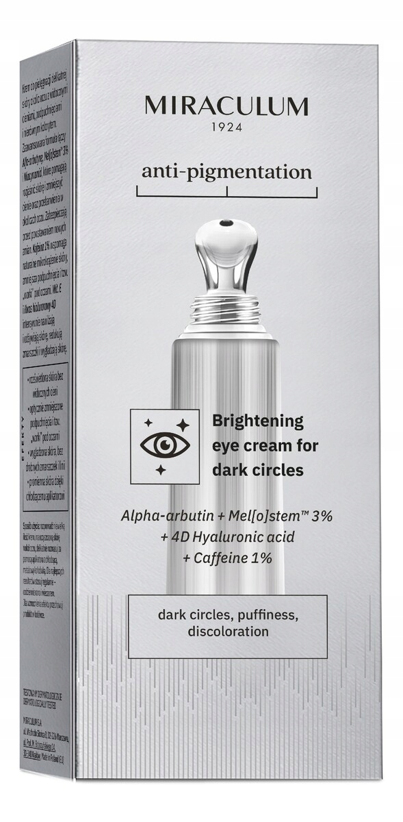Miraculum Anti-Pigmentační oční krém rozjasňující stíny 15 ml