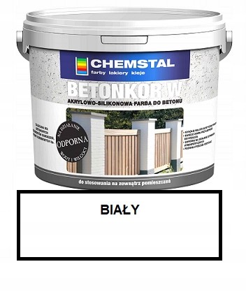 Farba do betonu Betonkor W 10L Biały Chemstal