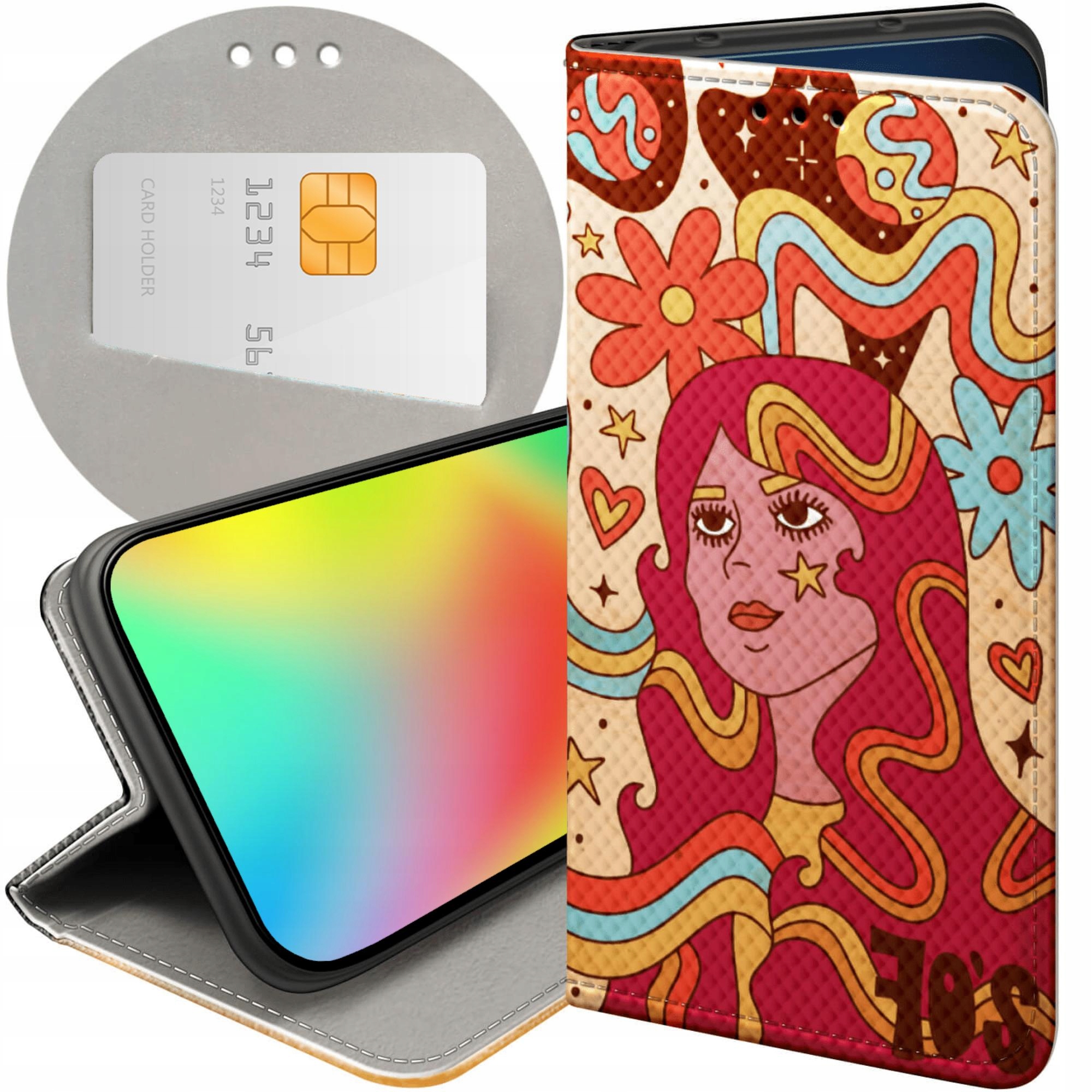 Etui Z Klapką Do Xiaomi Redmi 15 4G 5G Hippie Peace Hippisi Futerał