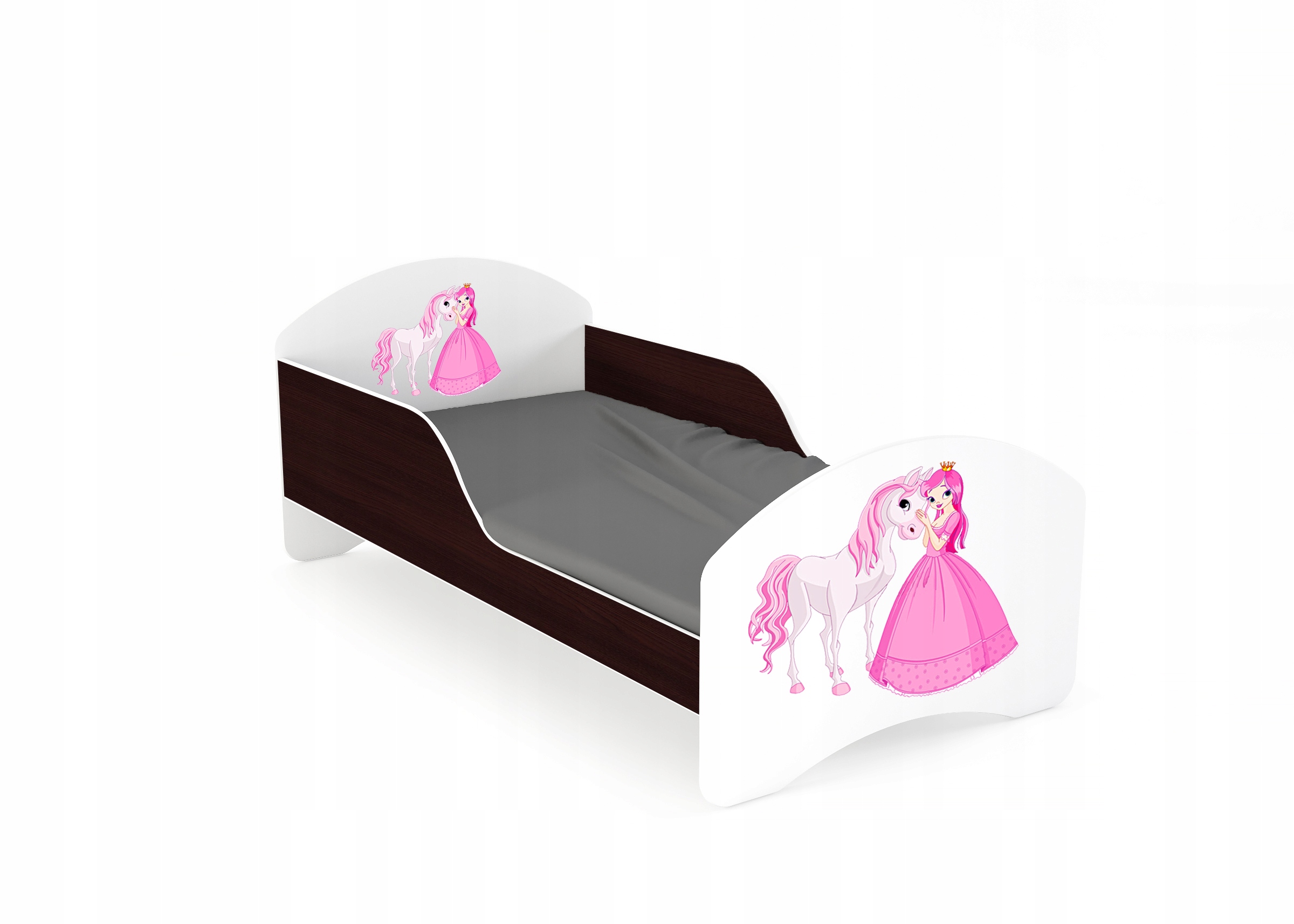 Łóżko dziecięce LEO2 160x70 biało-wenge Szerokość mebla 76 cm