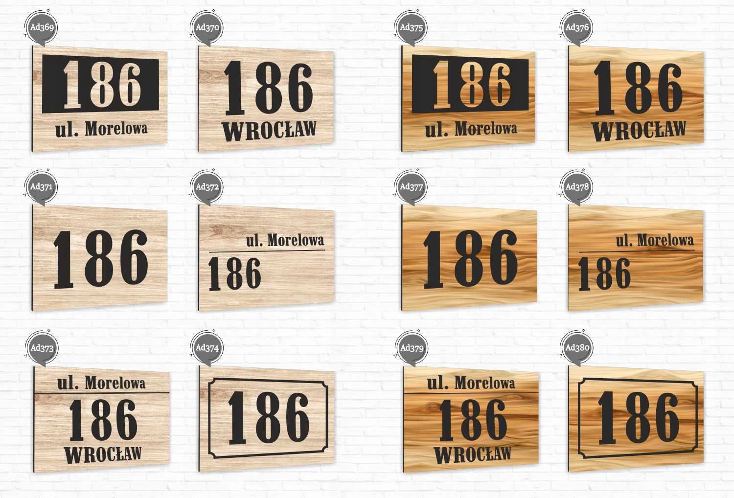 Tabliczka adresowa numer na dom 30x20 METAL 3D Grubość 3 mm