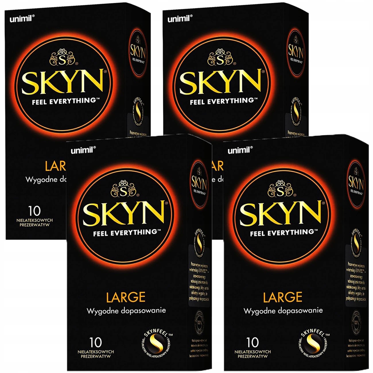 

Prezerwatywy Unimil Skyn Large XXL Paczka 40 Szt