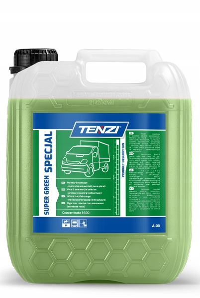 Płyn Tenzi Green Specjal silna aktywna piana do mycia busów maszyn 5L