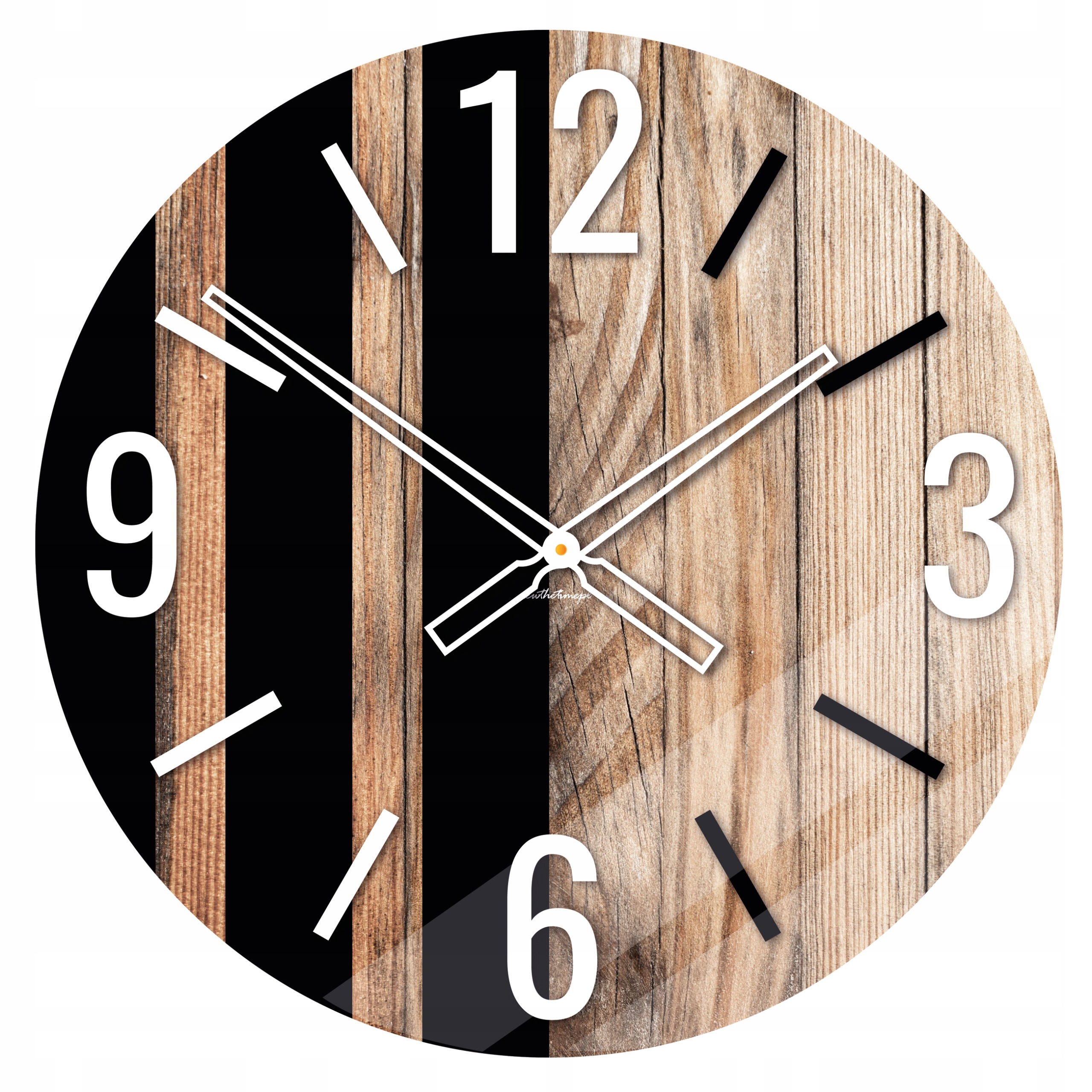 NOWY DUŻY ZEGAR ścienny 50CM SZKLANY nowoczesny