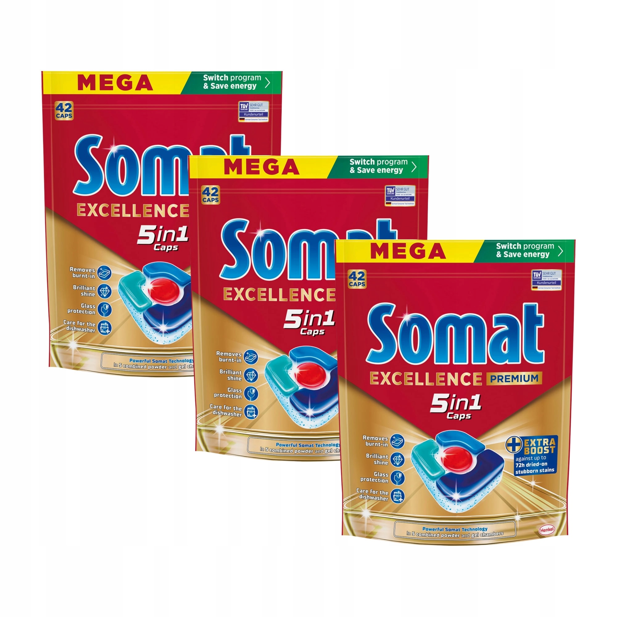 Tabletki do zmywarek Somat Excellence Premium 5w1 126 szt.