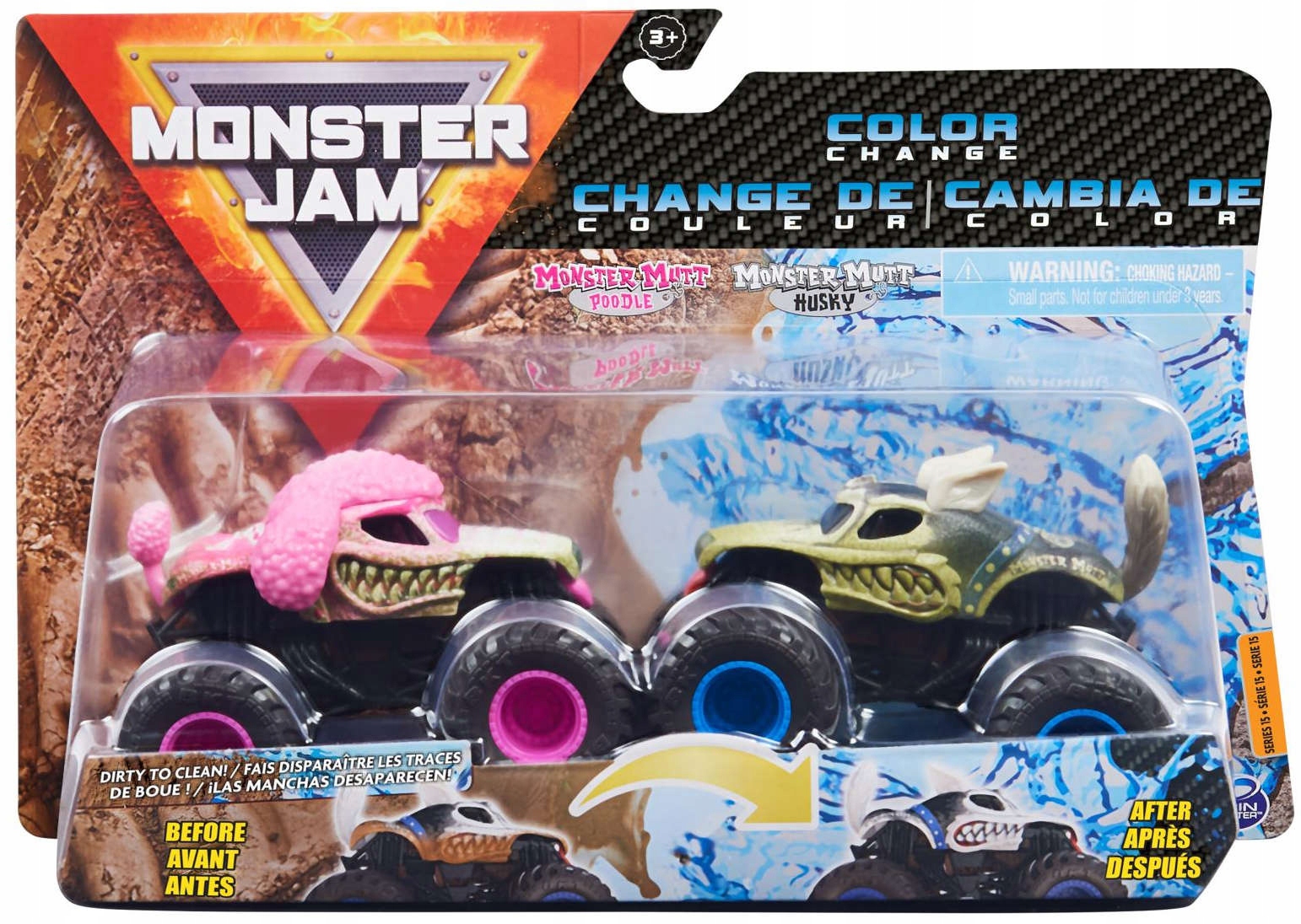 

Monster Jam Monster Truck Zestaw Color Change