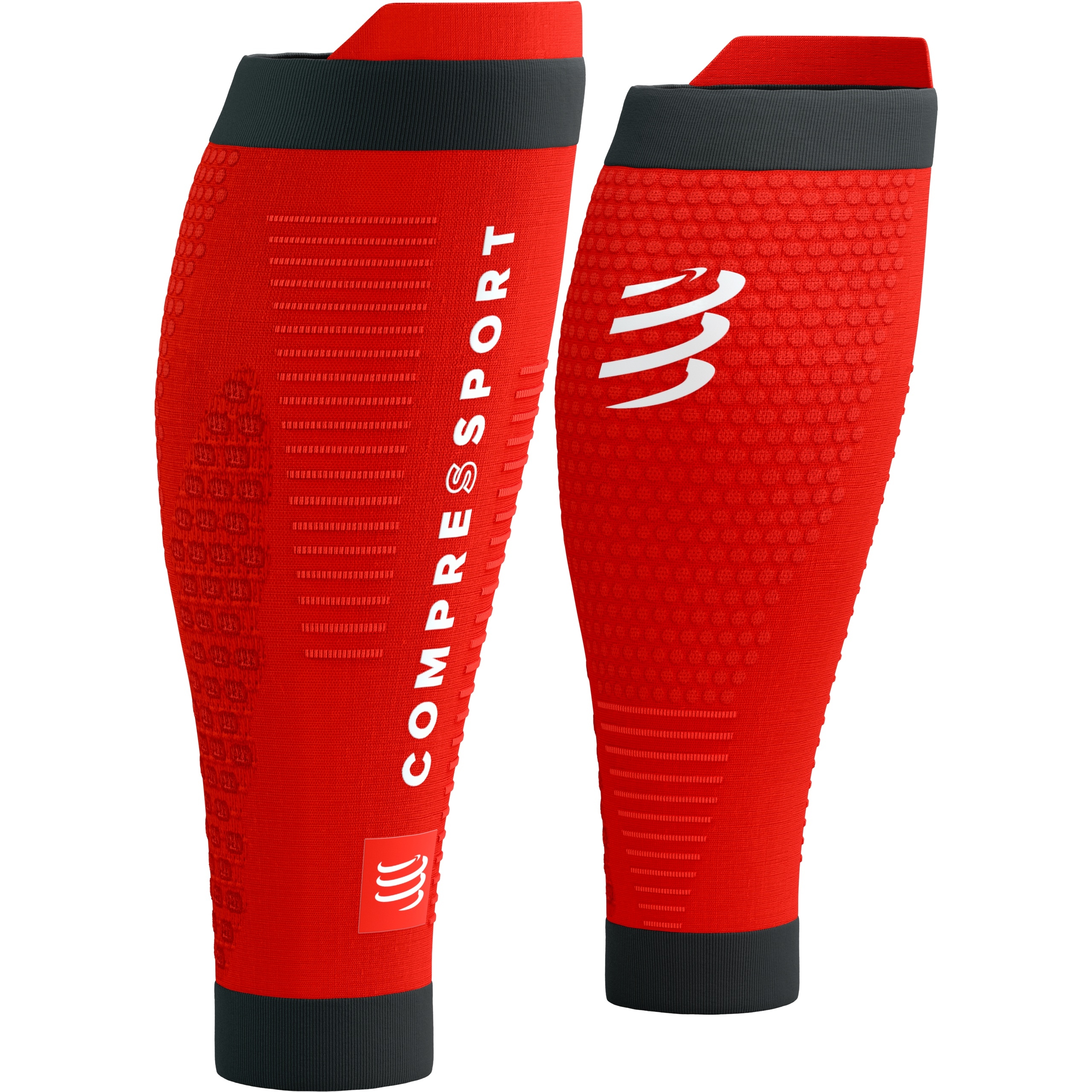 Opaski Kompresyjne na Łydki Ultralekkie COMPRESSPORT R2V3 Red/Black T3
