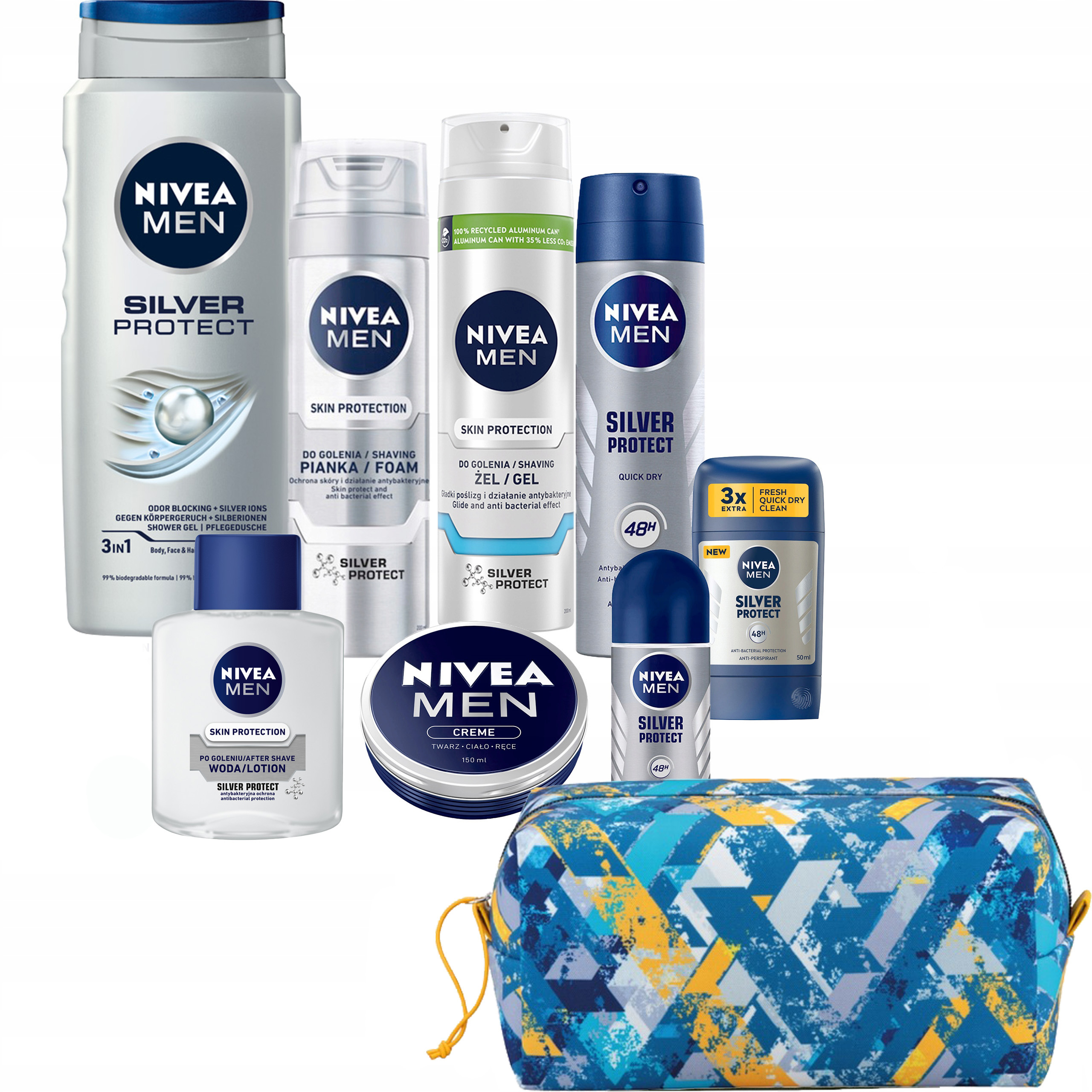 Nivea Men Sada kosmetických přípravků z řady Silver Protect
